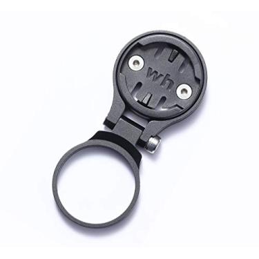 Imagem de Suporte de computador para bicicleta Wileosix ajustável na frente, montagem estendida, para montagem de parafuso Elemnt da Wahoo, Elemnt Mini, suporte combo Wahoo Gopro, 3 cores, Preto