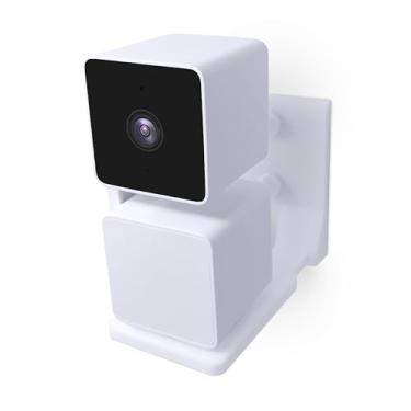 Imagem de Suporte de parede sem perfuração para câmera Wyze Pan V3, fácil de instalar, sem bagunça, suporte VHB forte com opção de parafuso