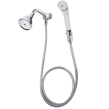 Imagem de Ducha Cromada Sauna Piscina 3 Polegadas Jato Dirigível com Desviador Fame