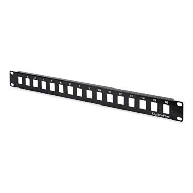 Imagem de Digitus Assmann DN-91400 Patch Panel modular sem blindagem (16 portas, montagem em rack 1HE, RAL 9005) preto