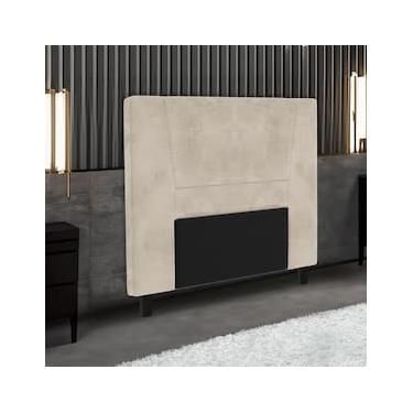 Imagem de Cabeceira para Cama Box Solteiro Portobel Amanda com Revestimento em Suede