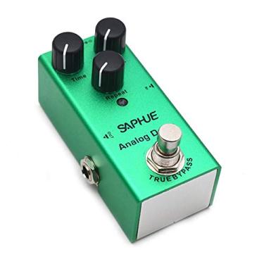 Imagem de SAPHUE Pedal De Efeitos Analógicos Para Guitarra, Delay, Botão Tempo/Mixagem/Repetição Com Carcaça Metal Aço, Mini Interruptor True Bypass Dc 9V Tipo Único Kit Elétrico Múltiplo