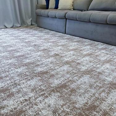 Imagem de Tapete Jacquard 2,00 m x 3,00 m Antiderrapante Geométrico Sala Escritório Quarto(Manchado Bege-2,00 x 2,50)