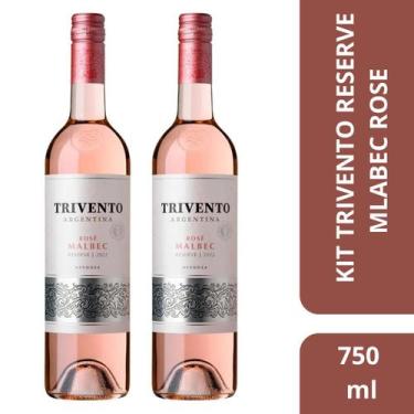 Imagem de Kit 2 Vinhos Trivento Reserve Malbec Rose 750ml