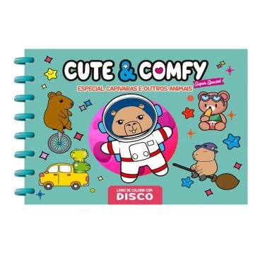 Imagem de Cute & Comfy Super Special Edição 11 - Livro de Colorir Adulto -  Espiral com Caneta
