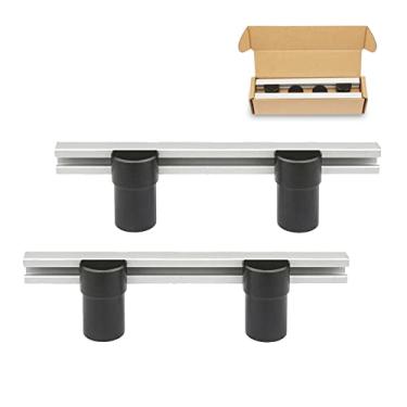 Imagem de Singring Placa de parada de aplainamento com braçadeira de furo de cachorro grampos de bancada de madeira DIY ferramenta de fixação de bancada de trabalho pacote com 2 (19 mm)