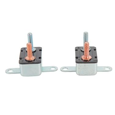 Imagem de aqxreight 2PCS Redefinir Automático Disjuntor de Alumínio Overload de Alumínio Disjuntor para Carro 12V 24V 30A (30a)