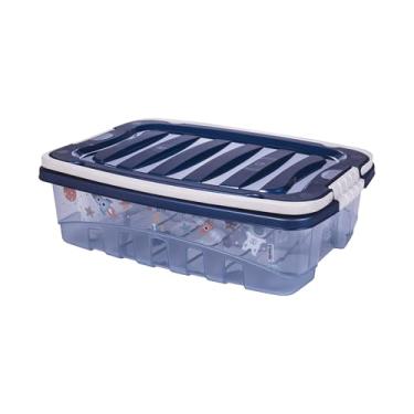 Imagem de Caixa Organizadora Plasútil Decorada Menino com Alça e Trava 9,3L