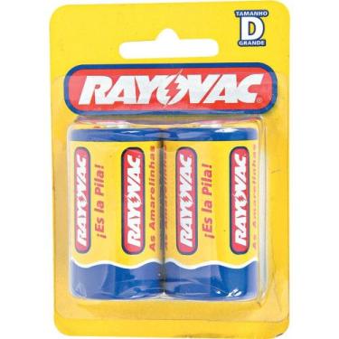 Imagem de Pilha Grande com 2 Unidades Amarelinha 10298 Rayovac - Rayovac