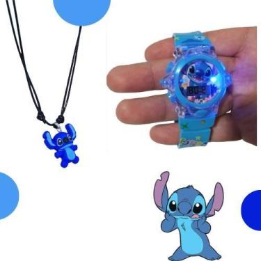 Imagem de Kit Relógio Infantil Digital Led Menina Menino Pisca Luz colorida musi
