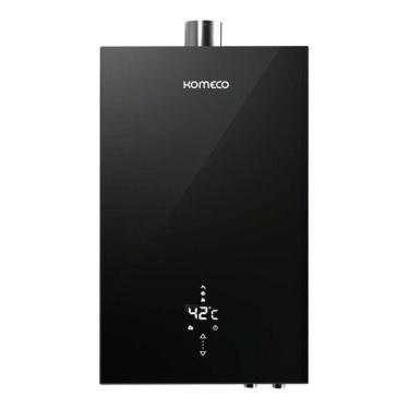 Imagem de Aquecedor de água a gás komeco ko 21bk decor (black) 21 litros - gn