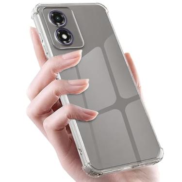 Imagem de Capa Case Protetora Anti Impacto Celular TPU Compatível Motorola Moto G04 Transparente Premium