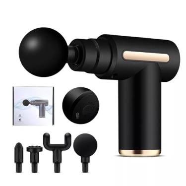 Imagem de Pistola Massageadora Elétrica para Liberação Miofascial - Massageador Profissional em Produtos de Massagem e Relaxamento Muscular(preto)