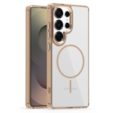 Imagem de Lunivop Capa transparente compatível com Samsung Galaxy S25 Ultra, [compatível com carregamento sem fio Magsafe], resistente a amarelamento magnético para S 25 Ultra de 6,9 polegadas 2025 robusta