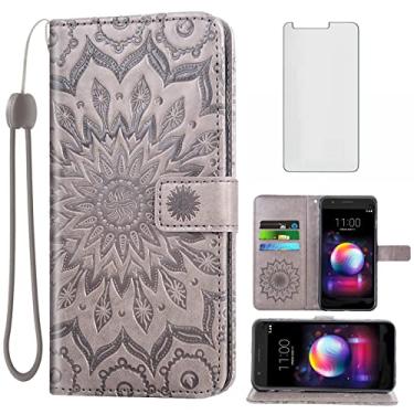 Imagem de Capa de telefone para LG K30 2018 5.3/Premier Pro LTE/Phoenix Plus/Harmony 2/K10/Xpression carteira com protetor de tela de vidro temperado Flip Cover suporte para cartão celular LGK30 K 30 30K LMX410