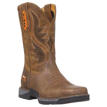 Imagem de Bota Masculina Bico Quadrado Marrom Cow Way by Vimar 38396
