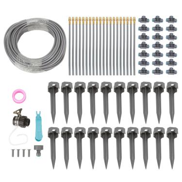 Imagem de de Irrigação por Gotejamento, de água de água de Jardim de Conector Rápido Kit de Sprinklers Automáticos para a Cama Elevada de Gramado, 82 Pés 4/7 PVC Mangueira de Rega de