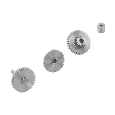 Imagem de Conjunto de Engrenagem de Rastreador RC, Aço Inoxidável Easy Instalação Pinhão do Motor 11t, 2 Eixos de Alta Precisão Peso Leve, Trx4m 1/18 Engrenagem de Transmissão de (16.6: 1)