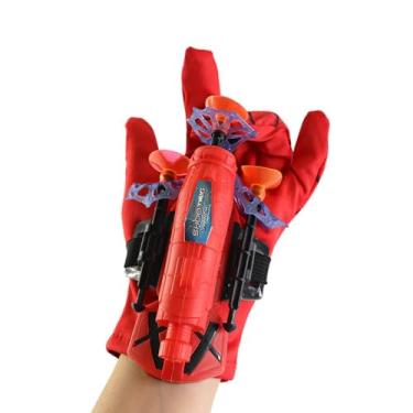 Imagem de Kit Luva Lança Teias do Héroi Aranha Homem Spider - 3 Dardos com Ventosa e Cordão Lançador de Teia Infantil Brinquedo Completo Para Diversão das Crianças