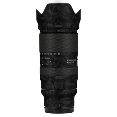 Imagem de Adesivo de lente de câmera antiarranhões para Tamron 50-400 mm F4.5-6.3 adequado para Nikon Mount Coat Wrap película protetora capa 50 400 (Shadow Camo Black)