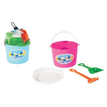 Imagem de Balde Baldinho Kit Praia Com Acessorios Diverplas Brinquedos 1210