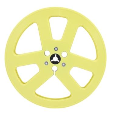 Imagem de Heayzoki Pegue o Carretel de Fita de 7 Polegadas Vazias para, Studer Abs Universal Com 6 Buracos Flange Nab, Ideal para Audiófilos, Amantes da Música, Engenheiros, para Reparar, (Amarelo)