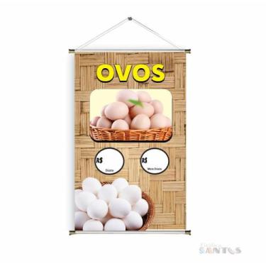 Imagem de Banner pronto Ovo BA 243 medida 45x70 cm arte pronta