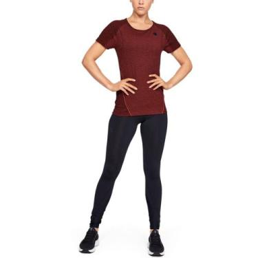 Imagem de Camiseta de Treino Feminina RUSH Seamless - Under Armour, Vermelho, P