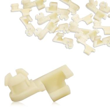 Imagem de SamWinGear 25 peças de clipes de haste retentor de alça de trava de porta traseira clipe 3/16 para GM Chevy GMC caminhões pickups 1500 2500 3500 Sonoma trava trava alavanca fivela trava bucha peças de