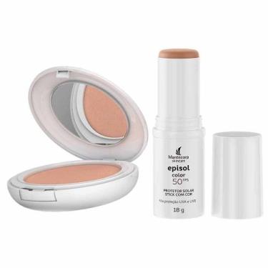 Imagem de Mantecorp Skincare Episol Color Kit - Stick FPS 50 Claro + Pó Compacto