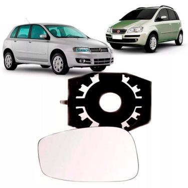 Imagem de Lente Espelho Retrovisor Com Base Fiat Idea E Stilo