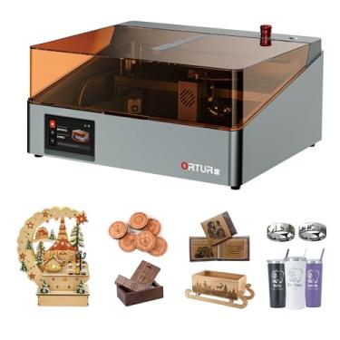 Imagem de Ortur Gravador a laser R2 de 10 W, cortador e gravador a laser fechado, câmera inteligente, posicionamento, lote, gravação, madeira e metal