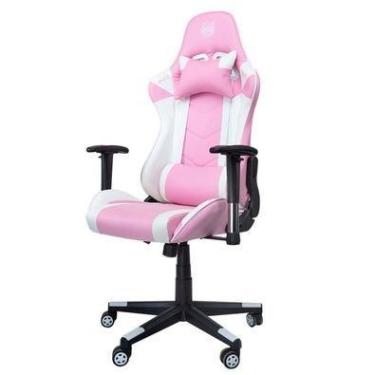 Imagem de Cadeira Gamer Dazz Mermaid Series, Encosto, Reclinável 180° - Rosa - 62000124