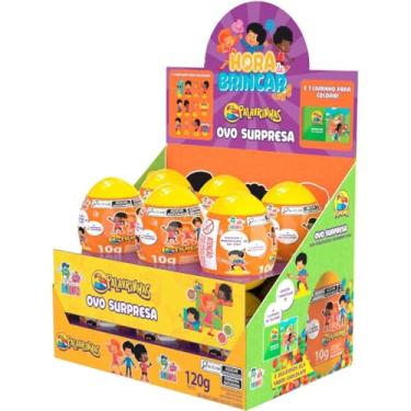 Imagem de Kit com 12 Unidades de Doce, Divino Kids, Ovo Surpresa, 3 Palavrinhas