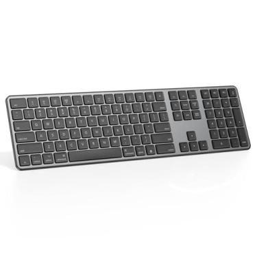 Imagem de Teclado Bluetooth OMOTON compatível com Mac recarregável