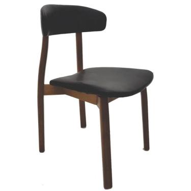 Imagem de Cadeira Tramontina çairé Ritmo Em Madeira Tauari Com Estofado Preto