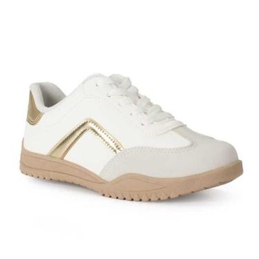 Imagem de Tênis Infantil Menina Pink Cats Casual, Branco, 34