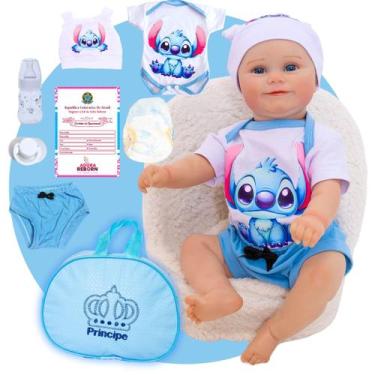 Imagem de Bebê Boneco Reborn Menino Meddie Corpo Em Silicone Pode Dar Banho Bols