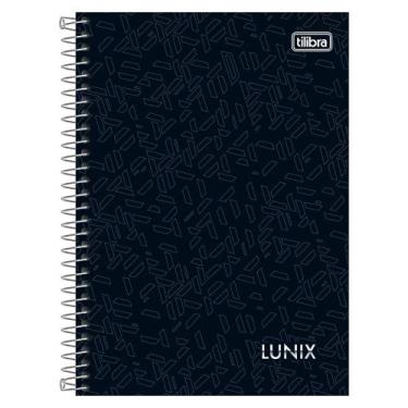 Imagem de caderno capa dura 140mm x 200mm 160 folhas LUNIX - tilibra, Preto