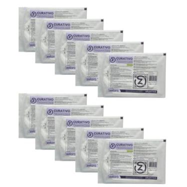 Imagem de Curativo Filme Transparente Zelara 10cm x 12cm Estéril | Kit com 10 Unidades