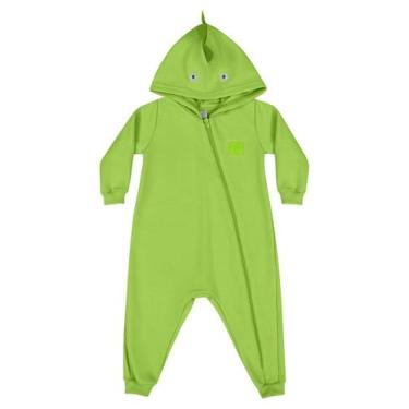 Imagem de Macacão em Moletom Unissex para Bebê Quimby, Verde claro, G