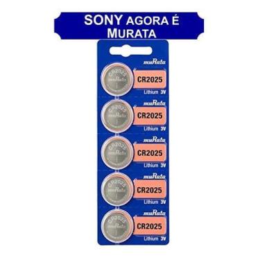 Imagem de 5 Baterias Sony Cr2025 3v Relógio Pc Camera Digital