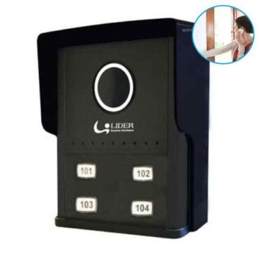 Imagem de Porteiro Coletivo Smart 4 Pontos LR804 Predio Condominio Lider