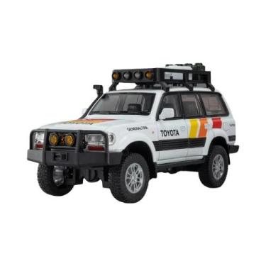 Imagem de Carro De Liga Metálica Tundra LC80 Em Escala 1:24 Com Direção Nas Roda