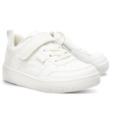 Imagem de Hurley Tênis infantil Rexx com alça ajustável, perfeito para qualquer atividade, conforto e suporte – meninos e meninas, Branco, 13 Little Kid