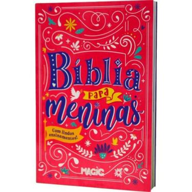 Imagem de Livro Infantil Ilustrado Biblia P/MENINAS 20X14CM 128PG - Magic KIDS