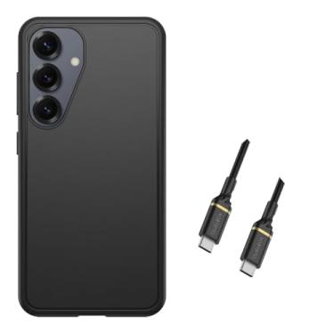 Imagem de OtterBox Capa da série Symmetry para Samsung Galaxy S25 - Capa magnética - Cabo USB-C para USB -C incluído - Embalagem sem varejo - preta