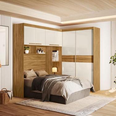 Imagem de Guarda Roupa Modulado Casal Completo Florença Moval - Moval Móveis, Fr