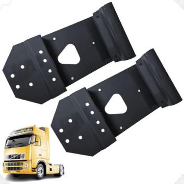 Imagem de 2 Suporte Da Lanterna e Placa Caminhão Volvo FH/FM/FMX - ASA Equipamen