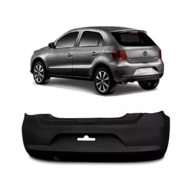 Imagem de Parachoque Traseiro Gol G6 2012 a 2016 Preto Liso - DTS